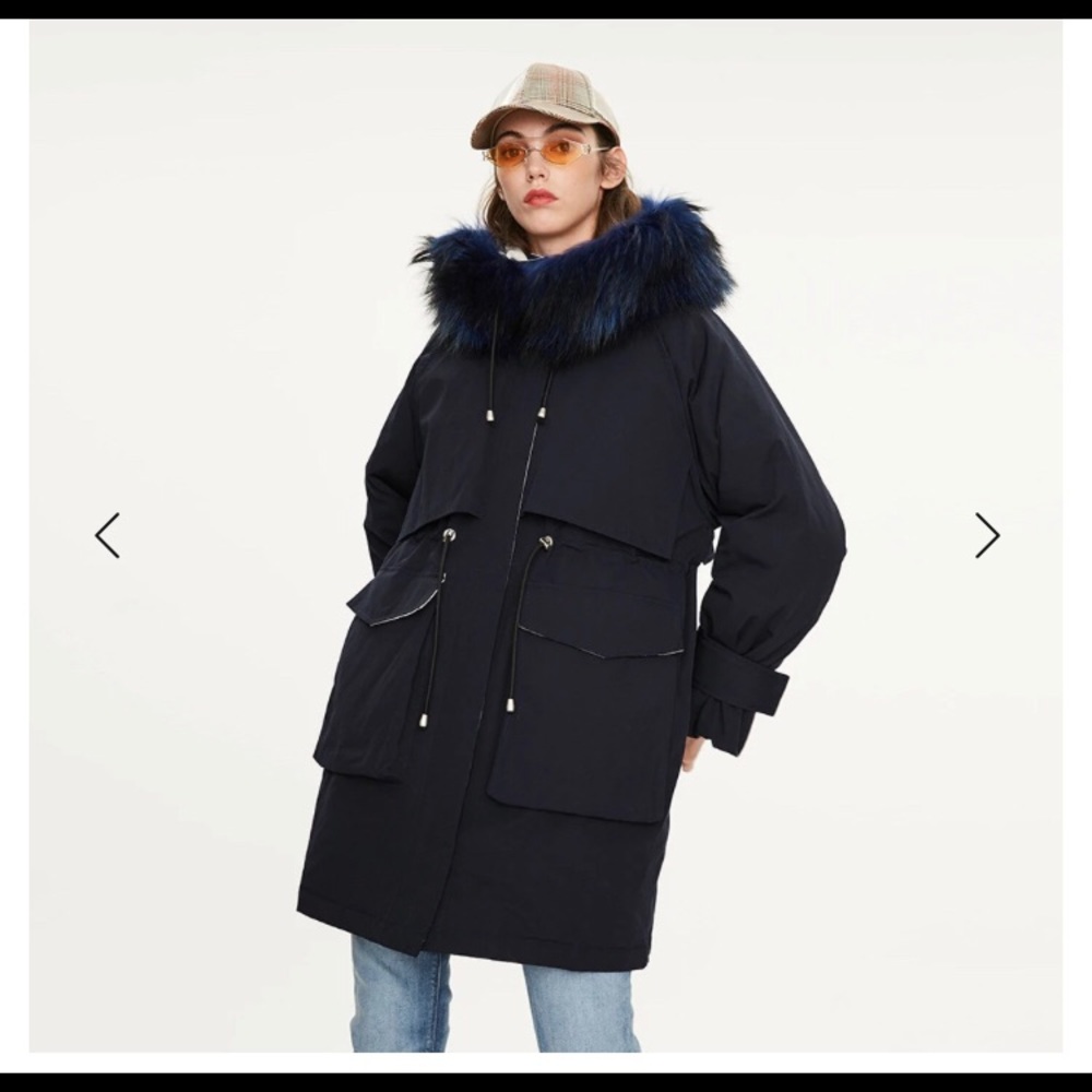 Down Parka with fur hood